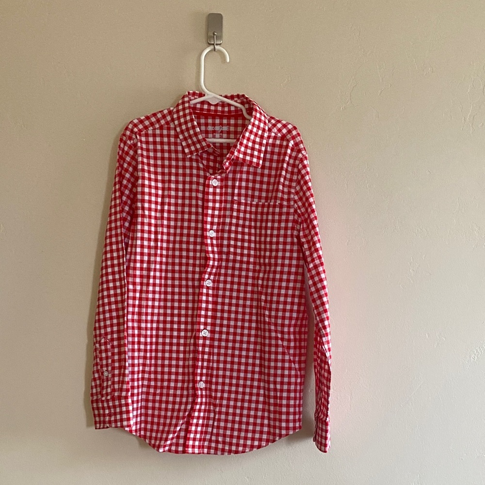 Cat & Jack Red Gingham Shirt
